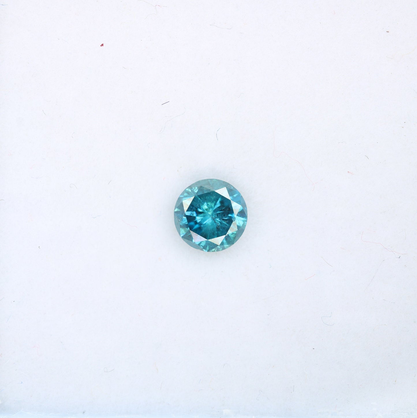 0.60 CT 5.40 MM Loose Round Shape Fancy Blue Brilliant Cut Diamond | Ideal for Proposal Rings and Gold Jewelry | High-Quality Gemstone