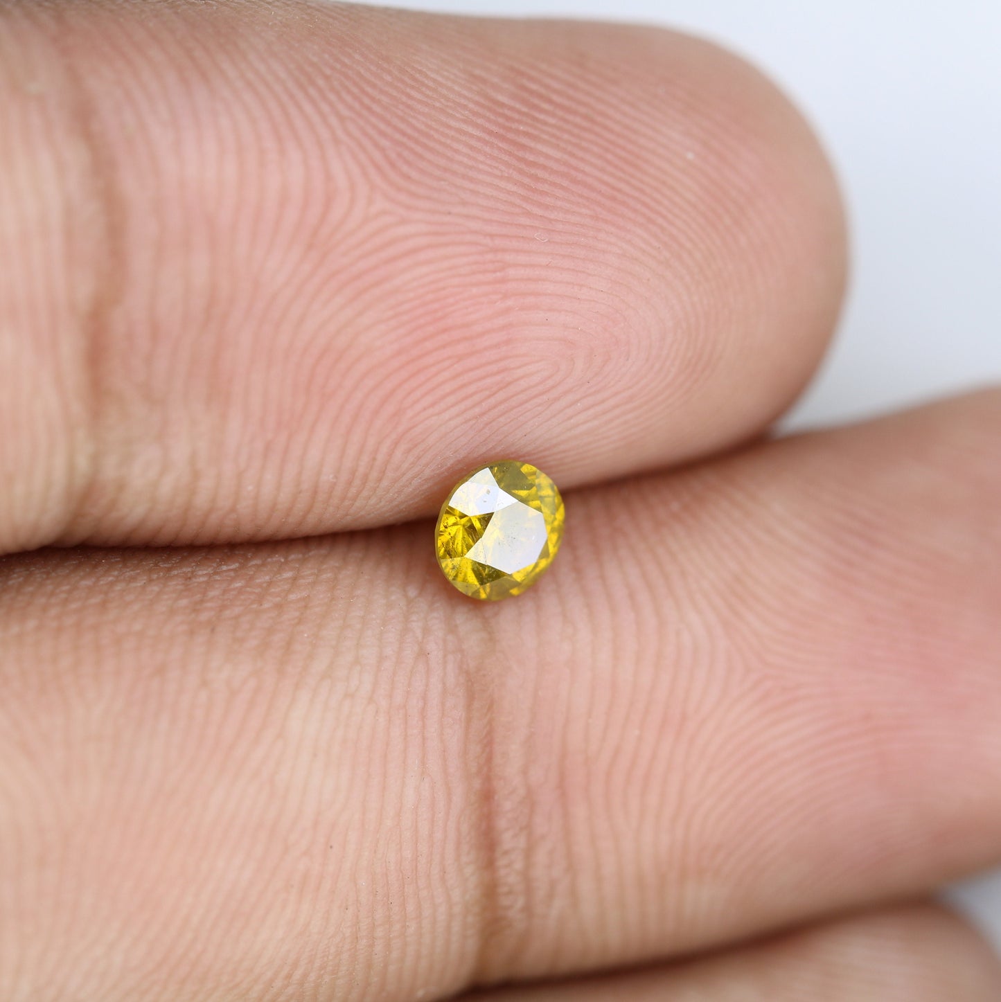 0.41 CT Stunning Round Brilliant Cut Polished Yellow Diamond | Perfect for Elegant Wedding Accessories and Gold Rings | Premium Gemstone