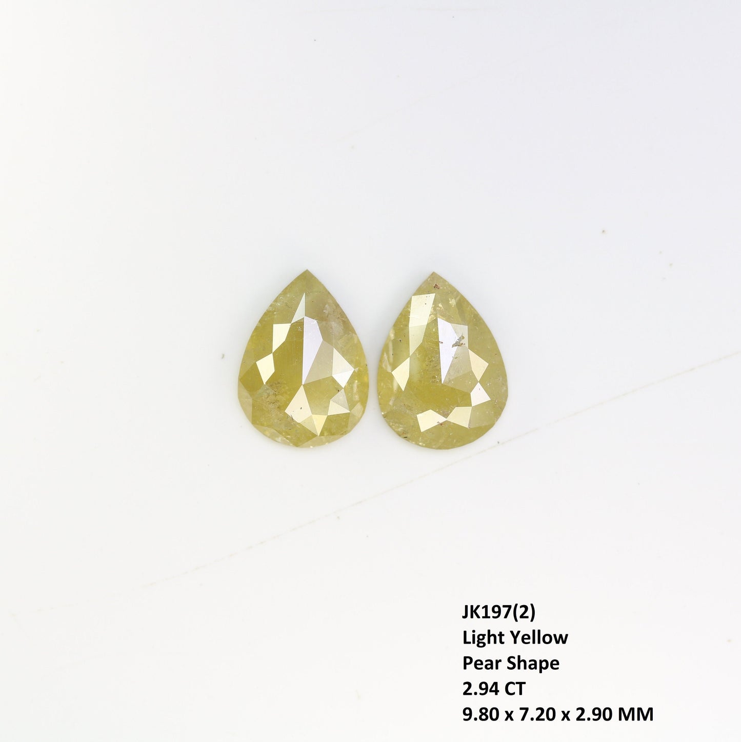 Pear Loose Pair Salt and Pepper Diamond, Natural Loose Diamond, Fancy Diamond for Wedding Ring & Earring, jewelry gift for women Diamonds
