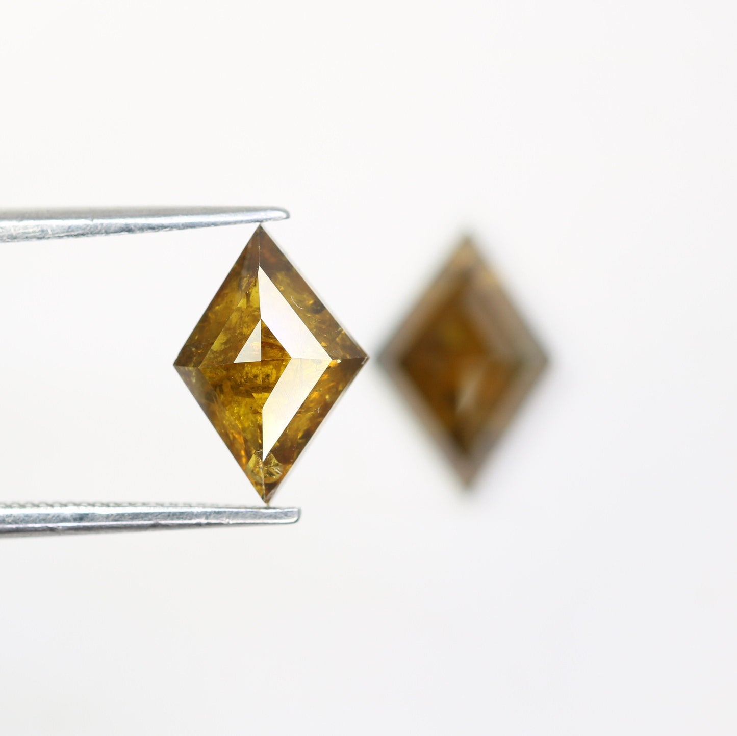 Kite Shield Loose Pair Salt and Pepper Diamond, Natural Loose Diamond, Fancy Diamond for Wedding Ring & Earring, jewelry gift for women
