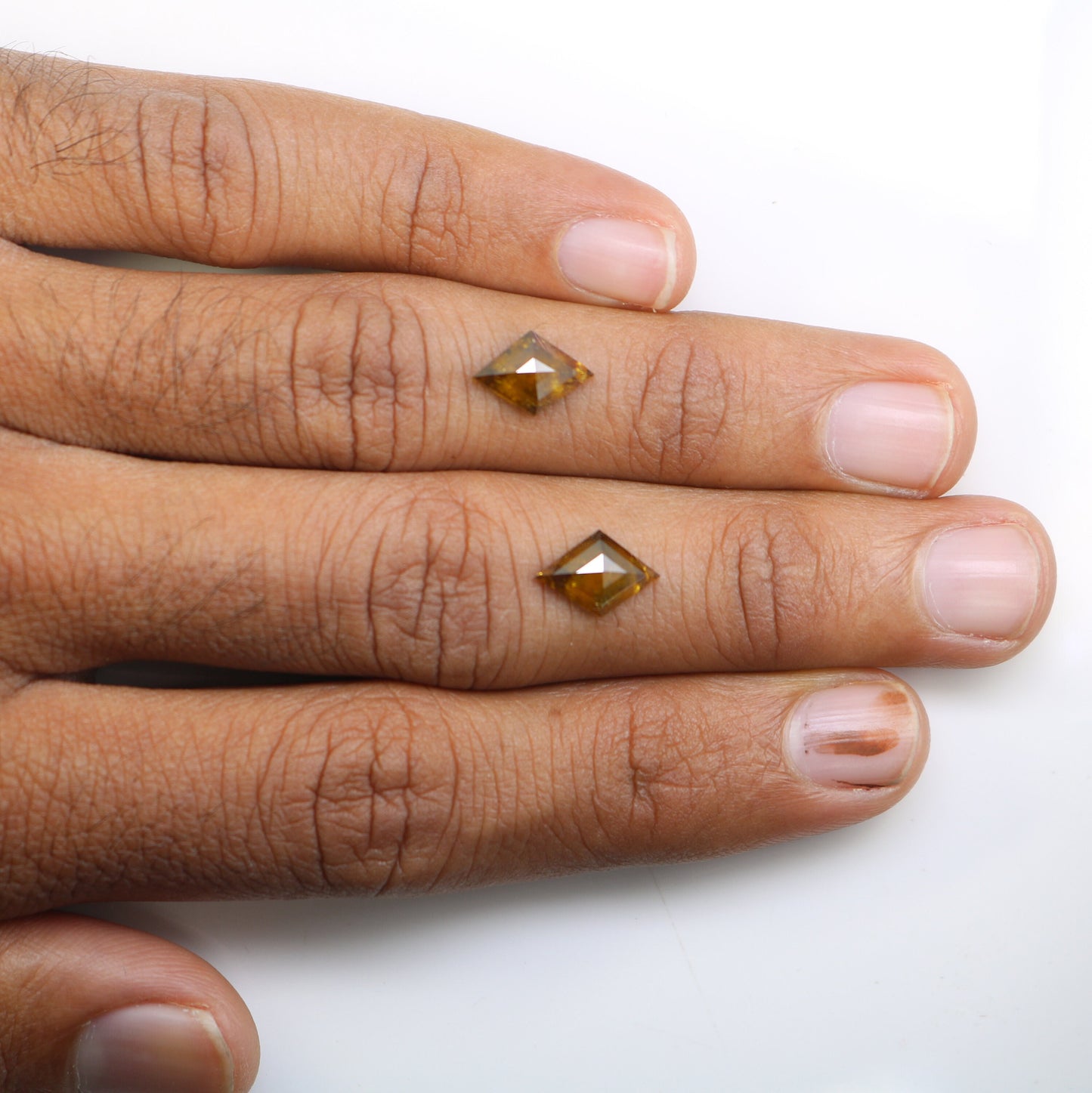 Kite Shield Loose Pair Salt and Pepper Diamond, Natural Loose Diamond, Fancy Diamond for Wedding Ring & Earring, jewelry gift for women