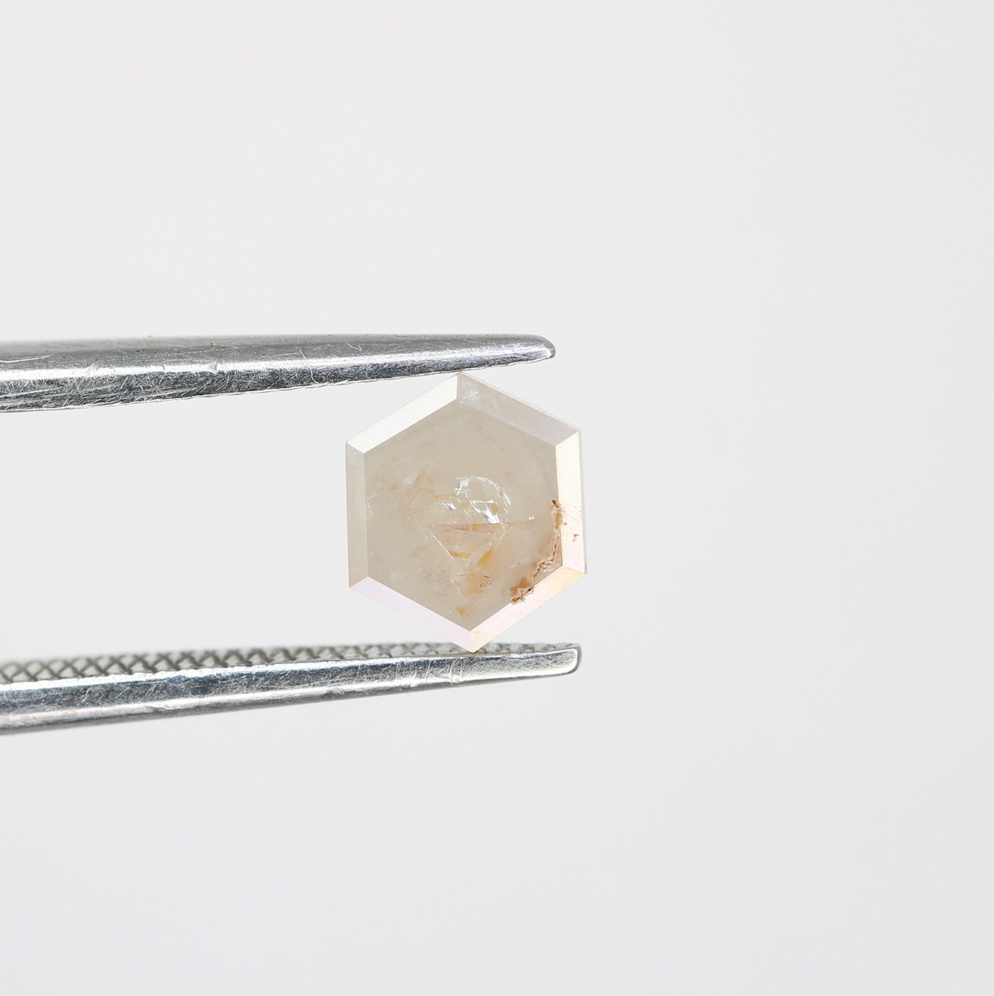 0.79 Salt and Pepper Hexagon Cut - Natural Loose Hexagon Shape -Unique Diamond for Ring - Special Gift for Her - Wholesaler of Diamond