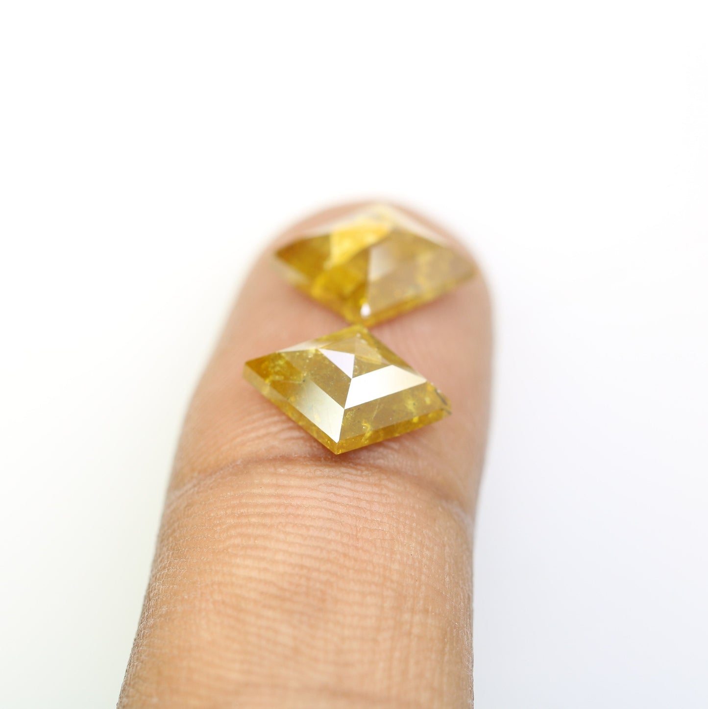 Kite Shield Loose Pair Salt and Pepper Diamond, Natural Loose Diamond, Fancy Diamond for Wedding Ring & Earring, jewelry gift for women