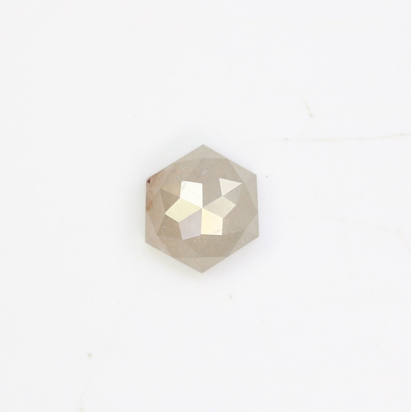 0.79 Salt and Pepper Hexagon Cut - Natural Loose Hexagon Shape -Unique Diamond for Ring - Special Gift for Her - Wholesaler of Diamond