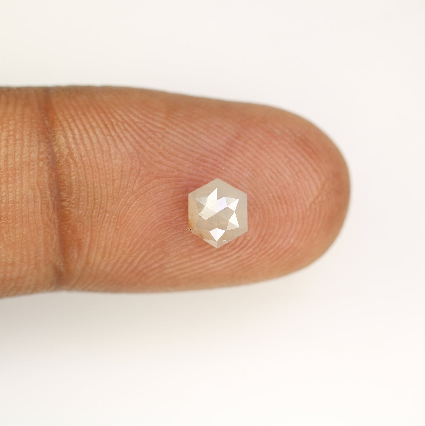0.79 Salt and Pepper Hexagon Cut - Natural Loose Hexagon Shape -Unique Diamond for Ring - Special Gift for Her - Wholesaler of Diamond