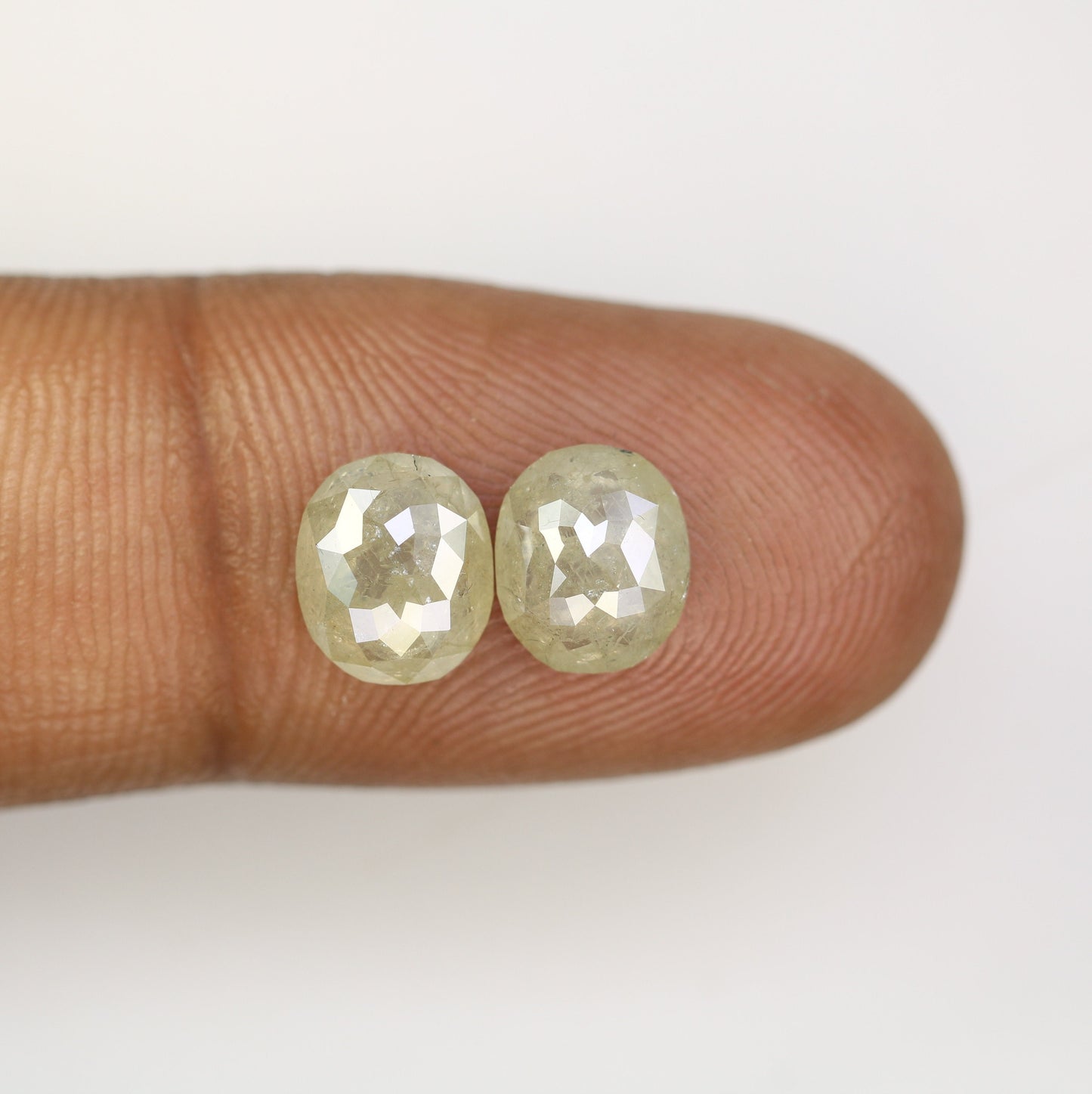 Oval Loose Pair Salt and Pepper Diamond, Natural Loose Diamond, Fancy Diamond for Wedding Ring & Earring, jewelry gift for women Diamonds