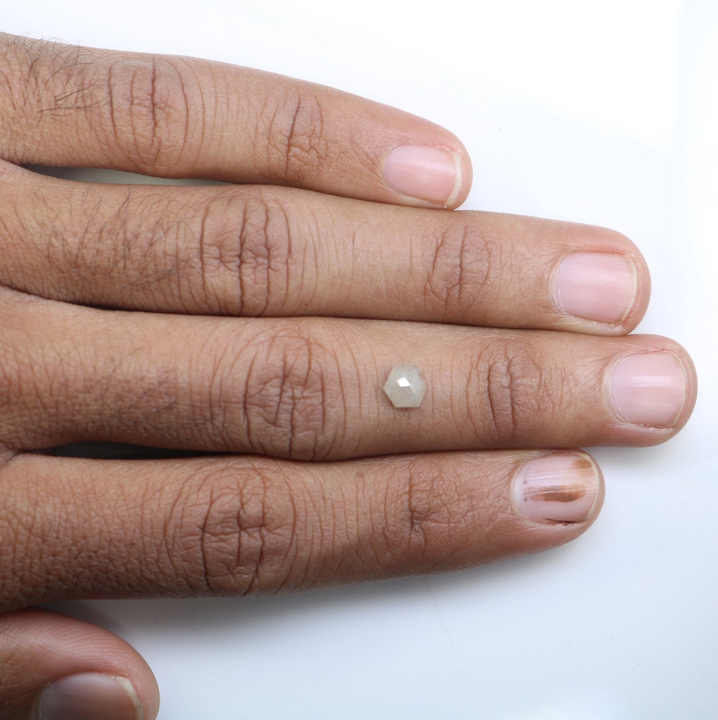 0.79 Salt and Pepper Hexagon Cut - Natural Loose Hexagon Shape -Unique Diamond for Ring - Special Gift for Her - Wholesaler of Diamond