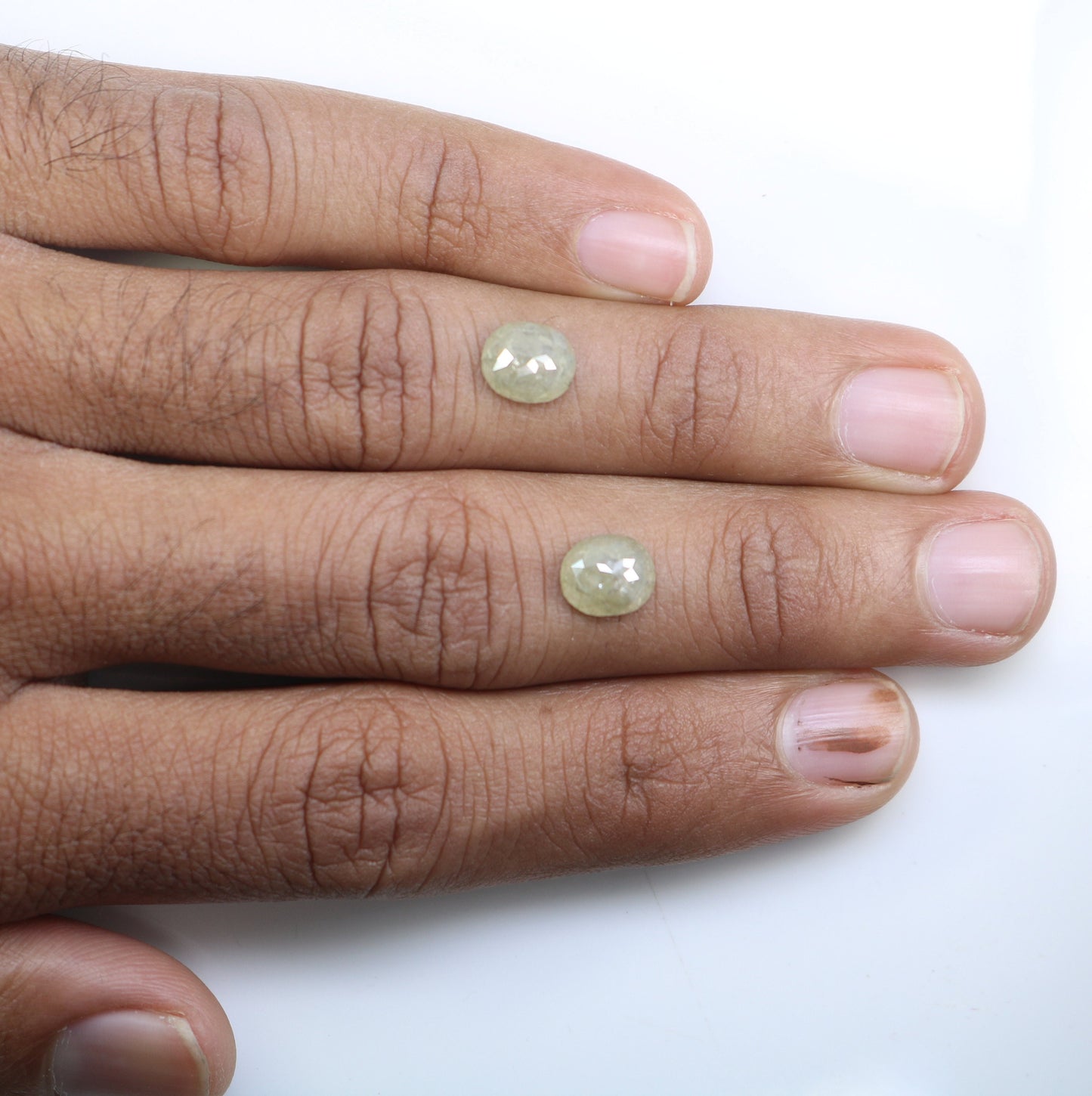 Oval Loose Pair Salt and Pepper Diamond, Natural Loose Diamond, Fancy Diamond for Wedding Ring & Earring, jewelry gift for women Diamonds
