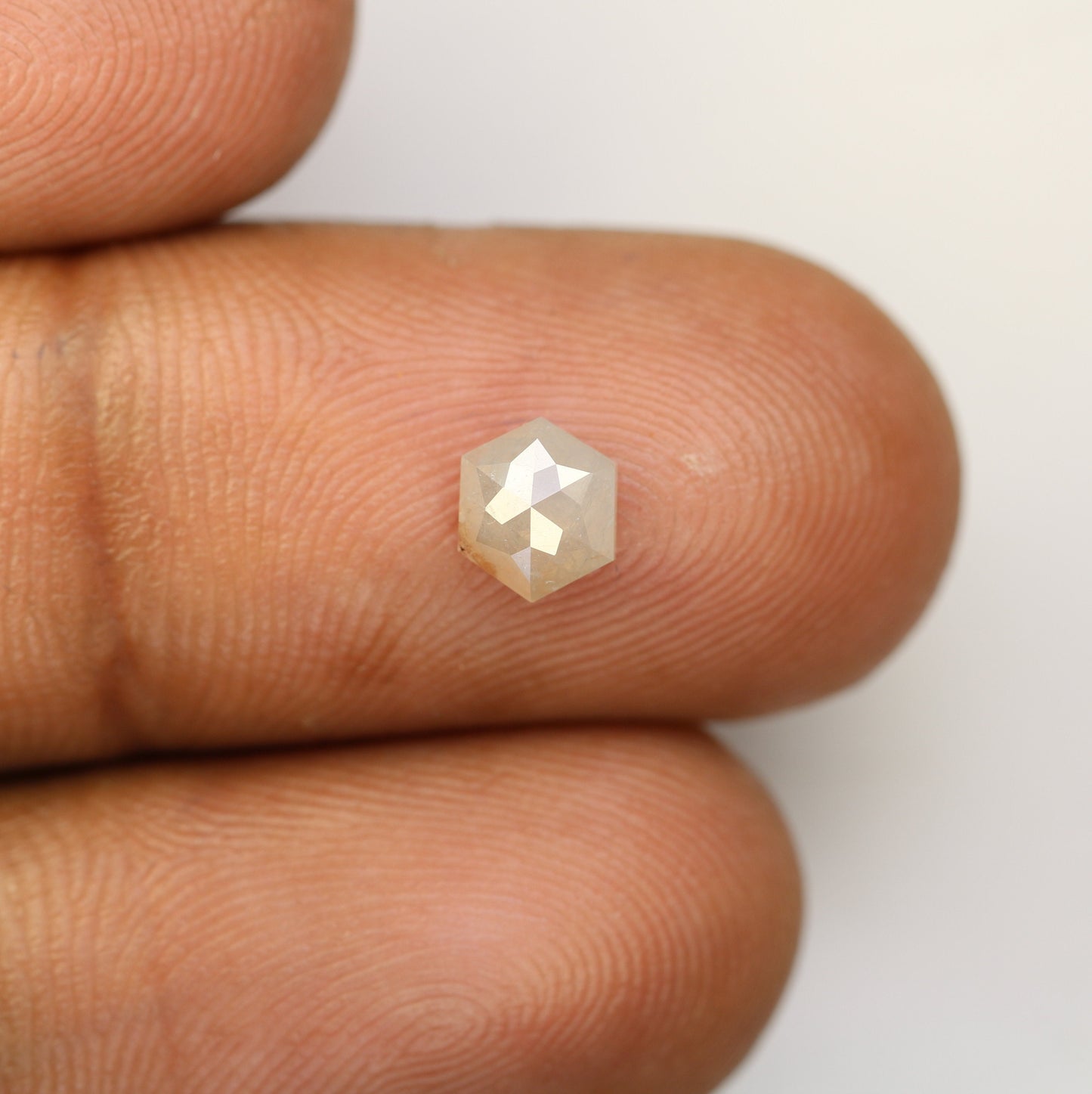 0.79 Salt and Pepper Hexagon Cut - Natural Loose Hexagon Shape -Unique Diamond for Ring - Special Gift for Her - Wholesaler of Diamond