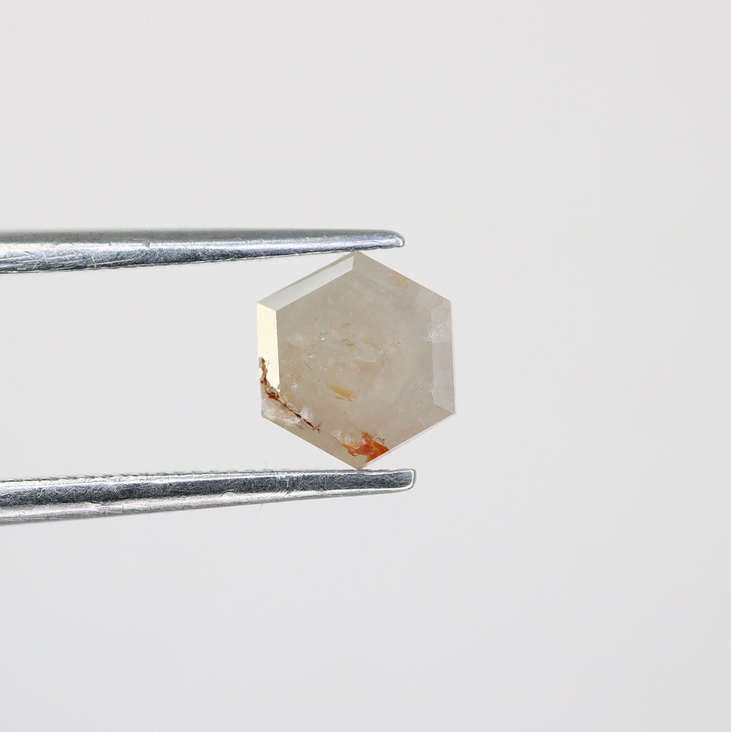 0.82 CT Natural Loose Hexagon - Salt and Pepper Hexagon For Rings - Rings Gifts For Wedding - Fancy Gift for Her - Handmade Diamond