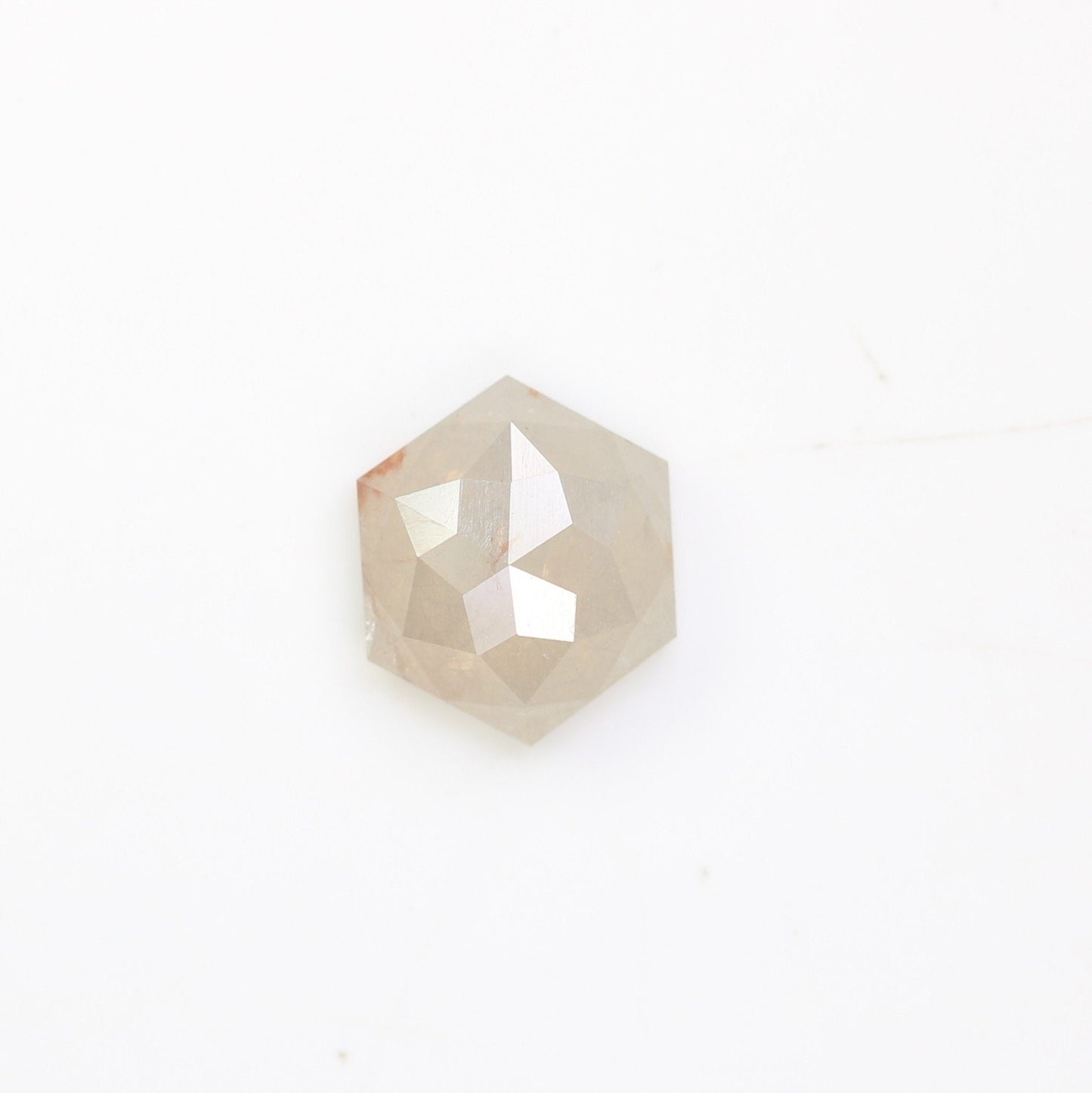 0.82 CT Natural Loose Hexagon - Salt and Pepper Hexagon For Rings - Rings Gifts For Wedding - Fancy Gift for Her - Handmade Diamond