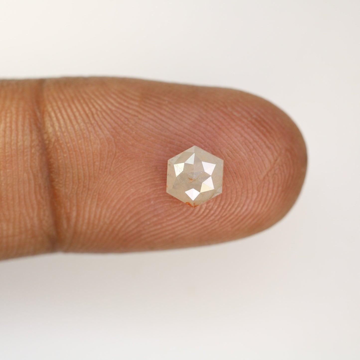 0.82 CT Natural Loose Hexagon - Salt and Pepper Hexagon For Rings - Rings Gifts For Wedding - Fancy Gift for Her - Handmade Diamond