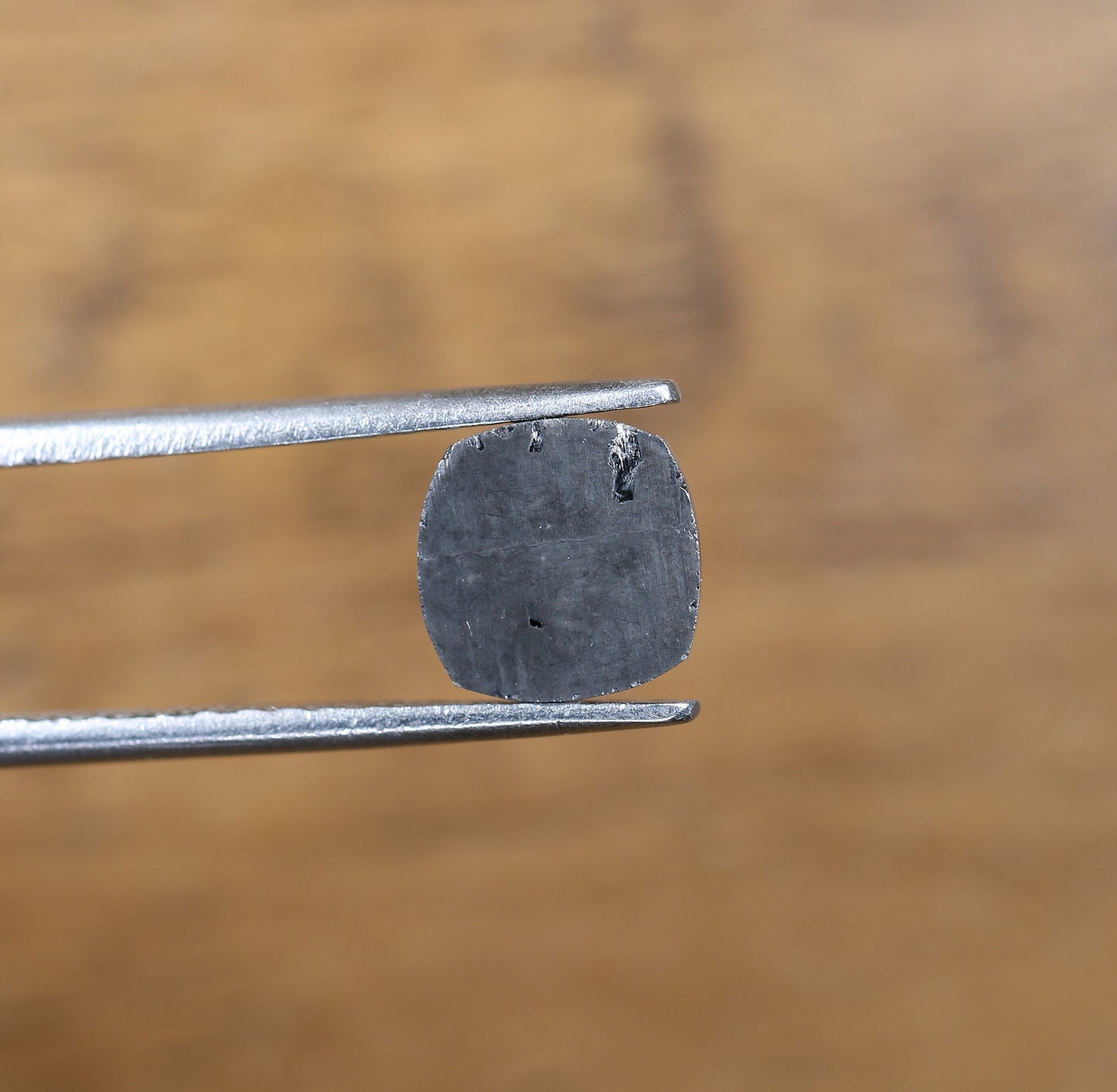 1.32 CT 7 MM Cushion Cut Fancy Black Loose Diamond, Polished for Designer Jewelry