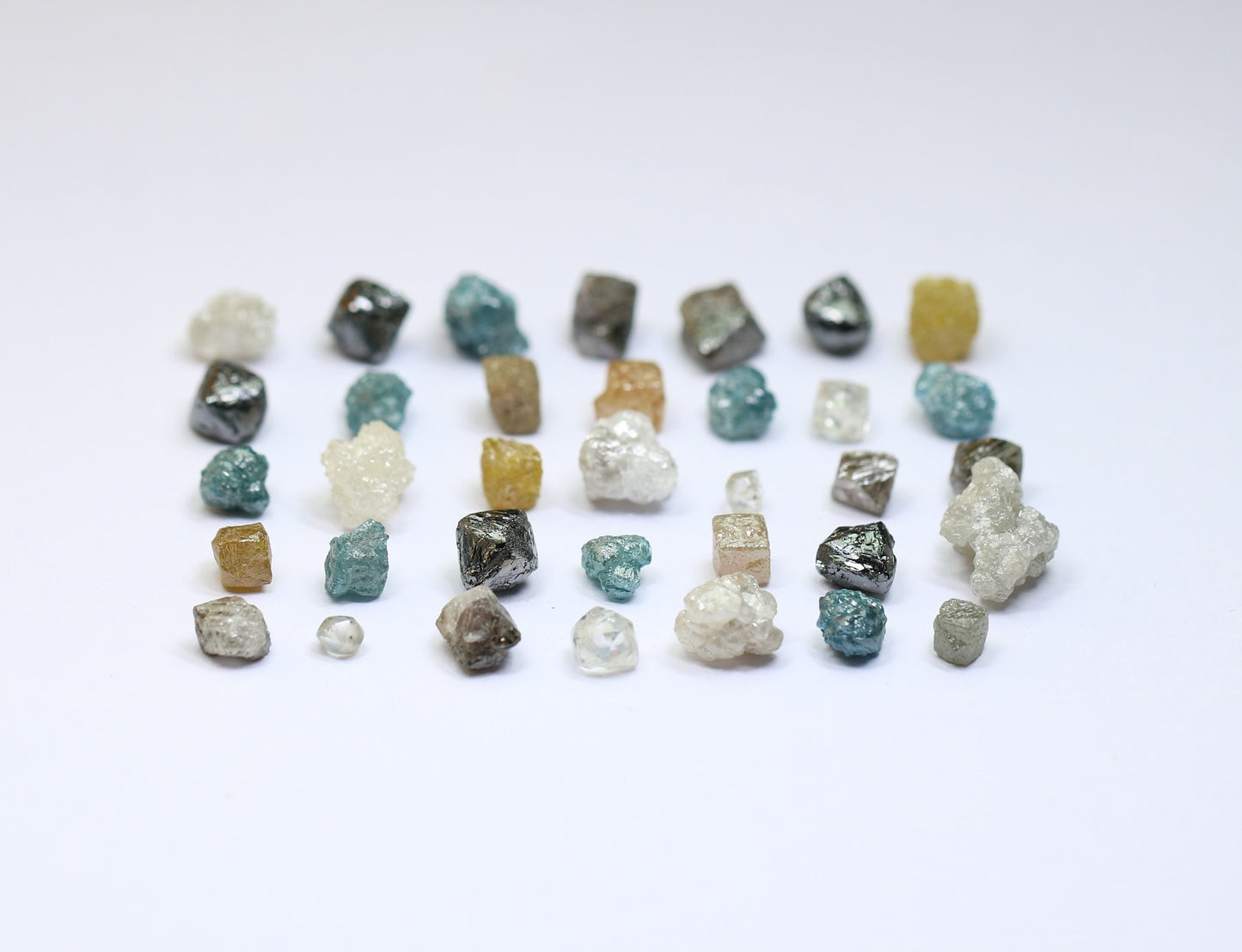 Rough Raw Diamonds | Natural Earth-Mined Loose Stones | Mixed Shape Fancy Color Diamonds | Unique Gemstone Collection by RocksDiamonds