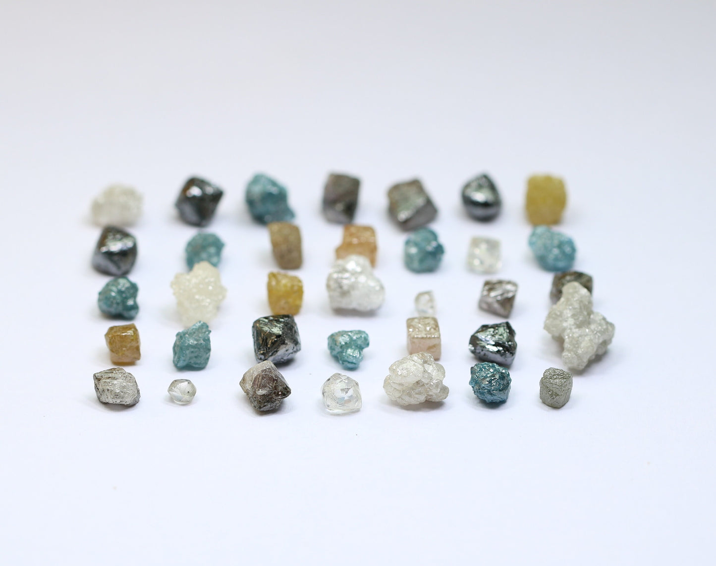 Rough Raw Diamonds | Natural Earth-Mined Loose Stones | Mixed Shape Fancy Color Diamonds | Unique Gemstone Collection by RocksDiamonds