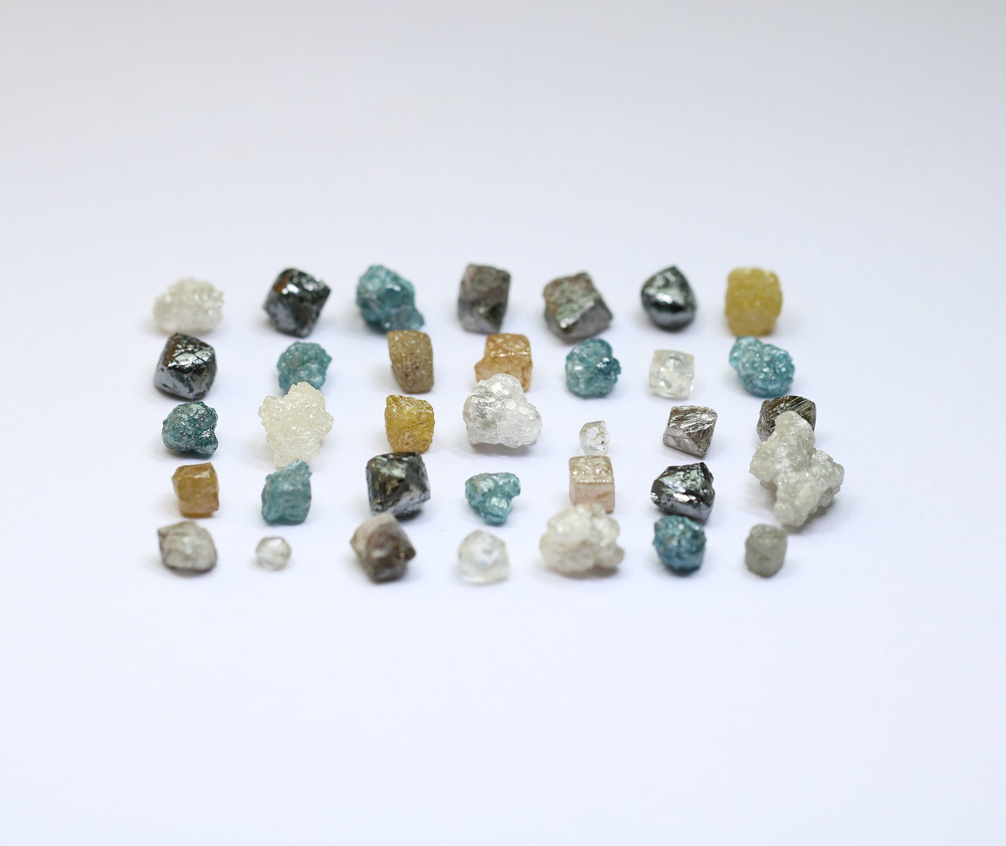 Rough Raw Diamonds | Natural Earth-Mined Loose Stones | Mixed Shape Fancy Color Diamonds | Unique Gemstone Collection by RocksDiamonds