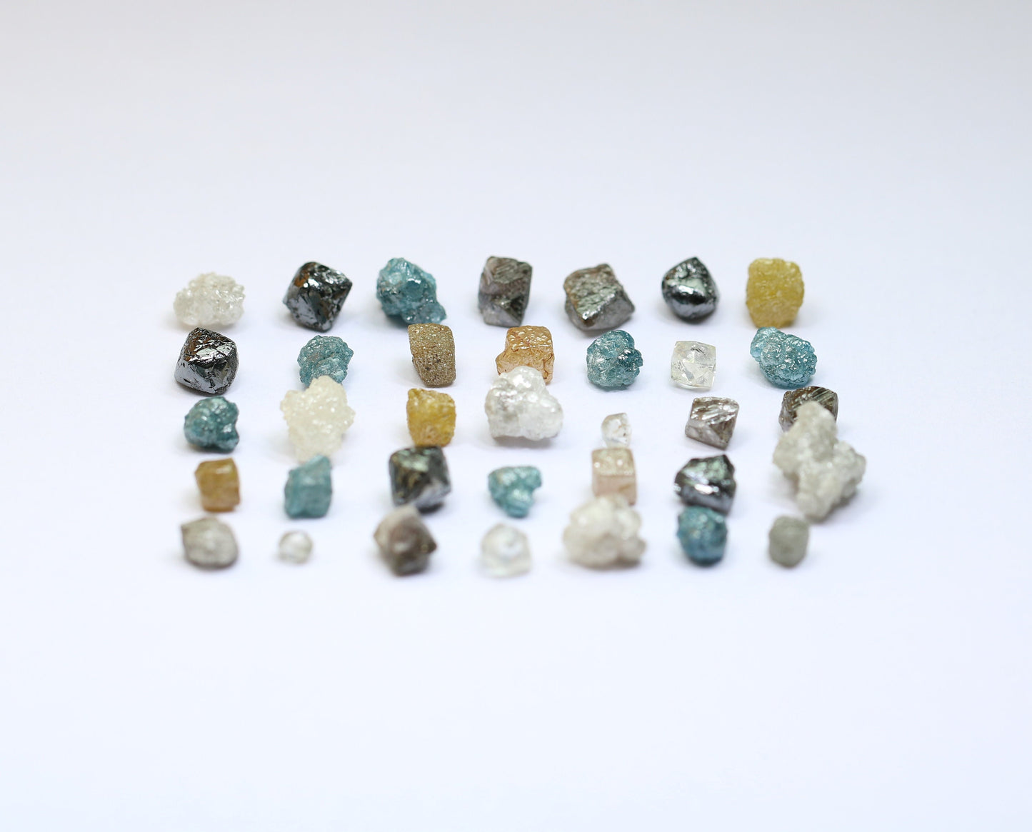 Rough Raw Diamonds | Natural Earth-Mined Loose Stones | Mixed Shape Fancy Color Diamonds | Unique Gemstone Collection by RocksDiamonds