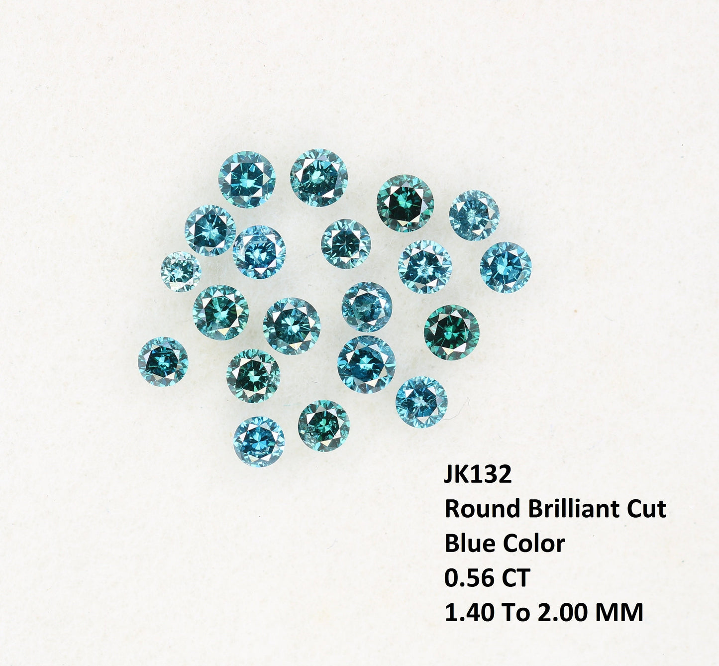 0.56 CT Fancy Round Brilliant Cut Treated Blue Diamond |Ideal for Wedding Jewelry, Engagement Rings, and Gifts |Perfect for Wife or Birthday