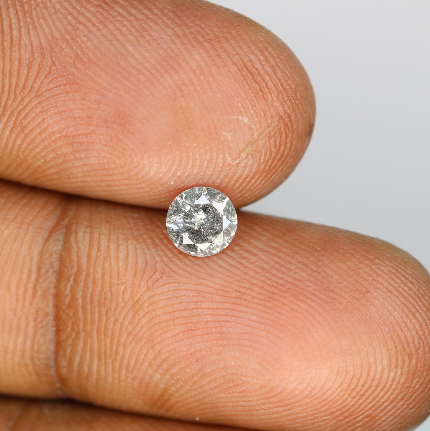 0.51 CT Natural Round Brilliant Cut Salt and Pepper Diamond | Ideal for Wedding Jewelry, Engagement Rings,Gold Rings | Perfect Gift for Wife