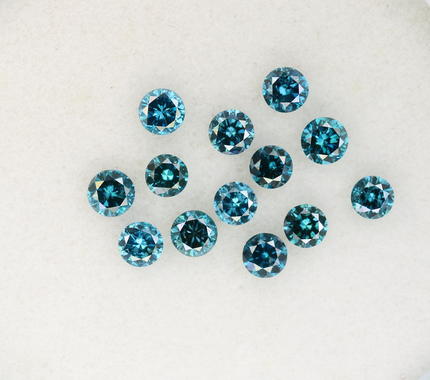 0.96 CT Fancy Blue Round Brilliant Cut Rustic Diamond |Ideal for Engagement Rings, Blue Halo Settings,and Earrings |Perfect Anniversary Gift