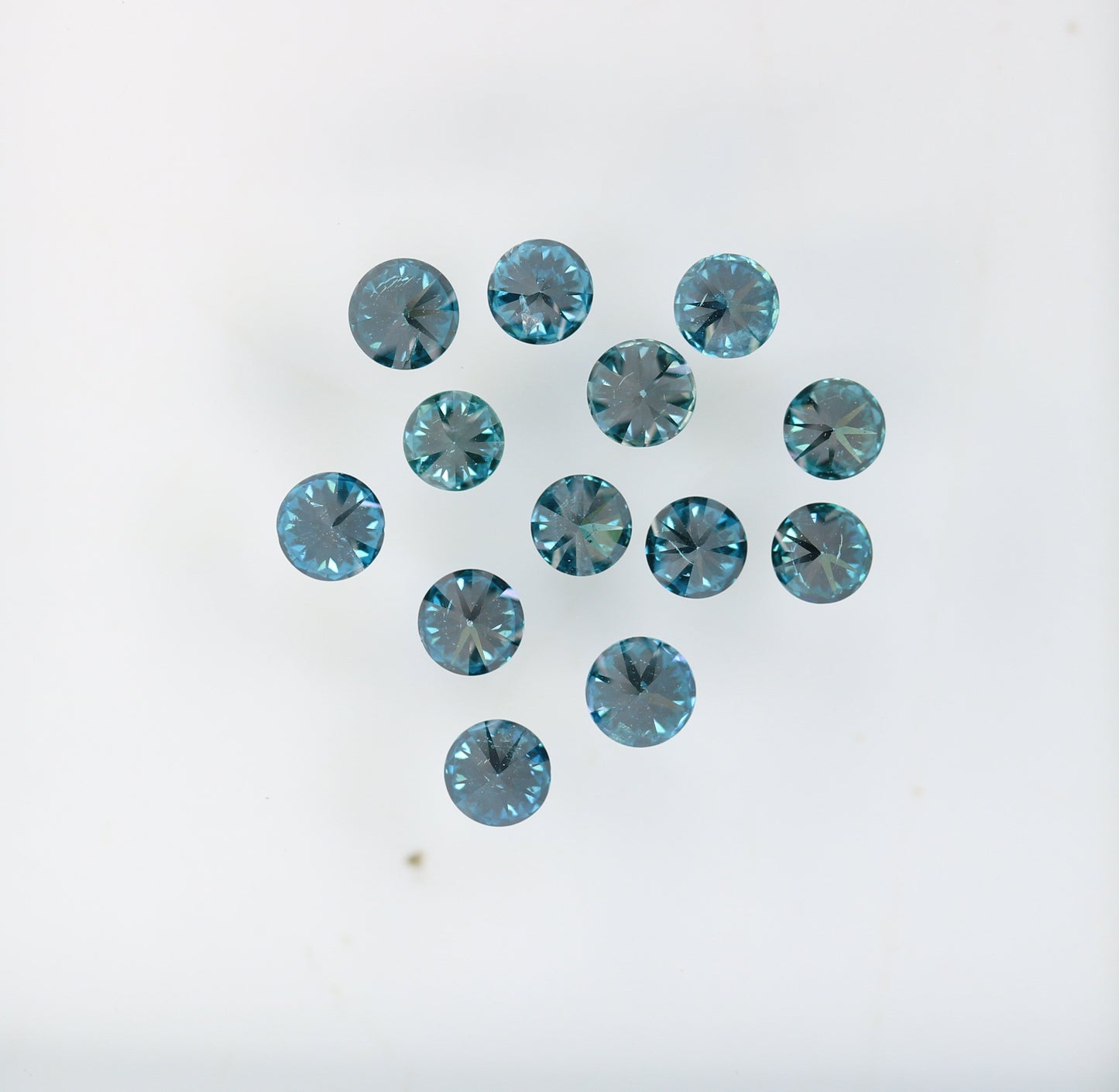 0.96 CT Fancy Blue Round Brilliant Cut Rustic Diamond |Ideal for Engagement Rings, Blue Halo Settings,and Earrings |Perfect Anniversary Gift