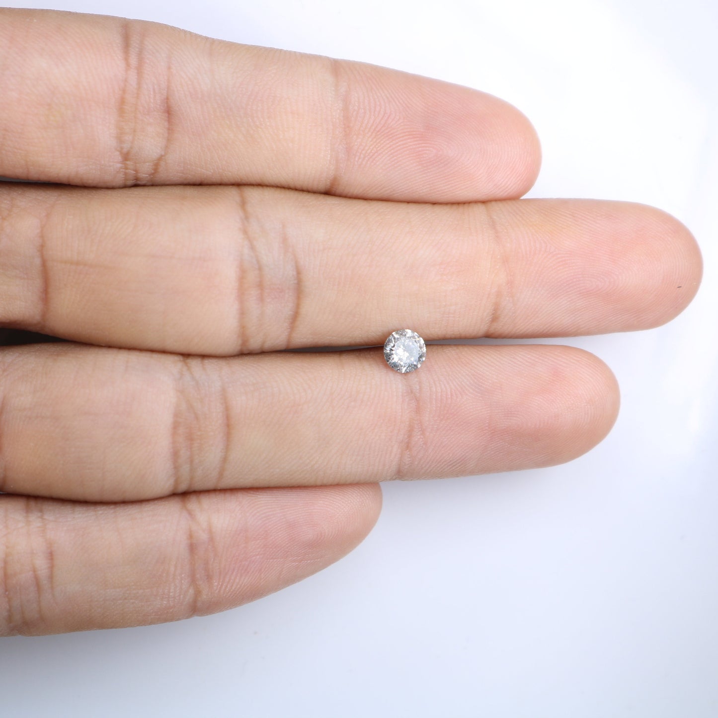 0.51 CT Natural Round Brilliant Cut Salt and Pepper Diamond | Ideal for Wedding Jewelry, Engagement Rings,Gold Rings | Perfect Gift for Wife