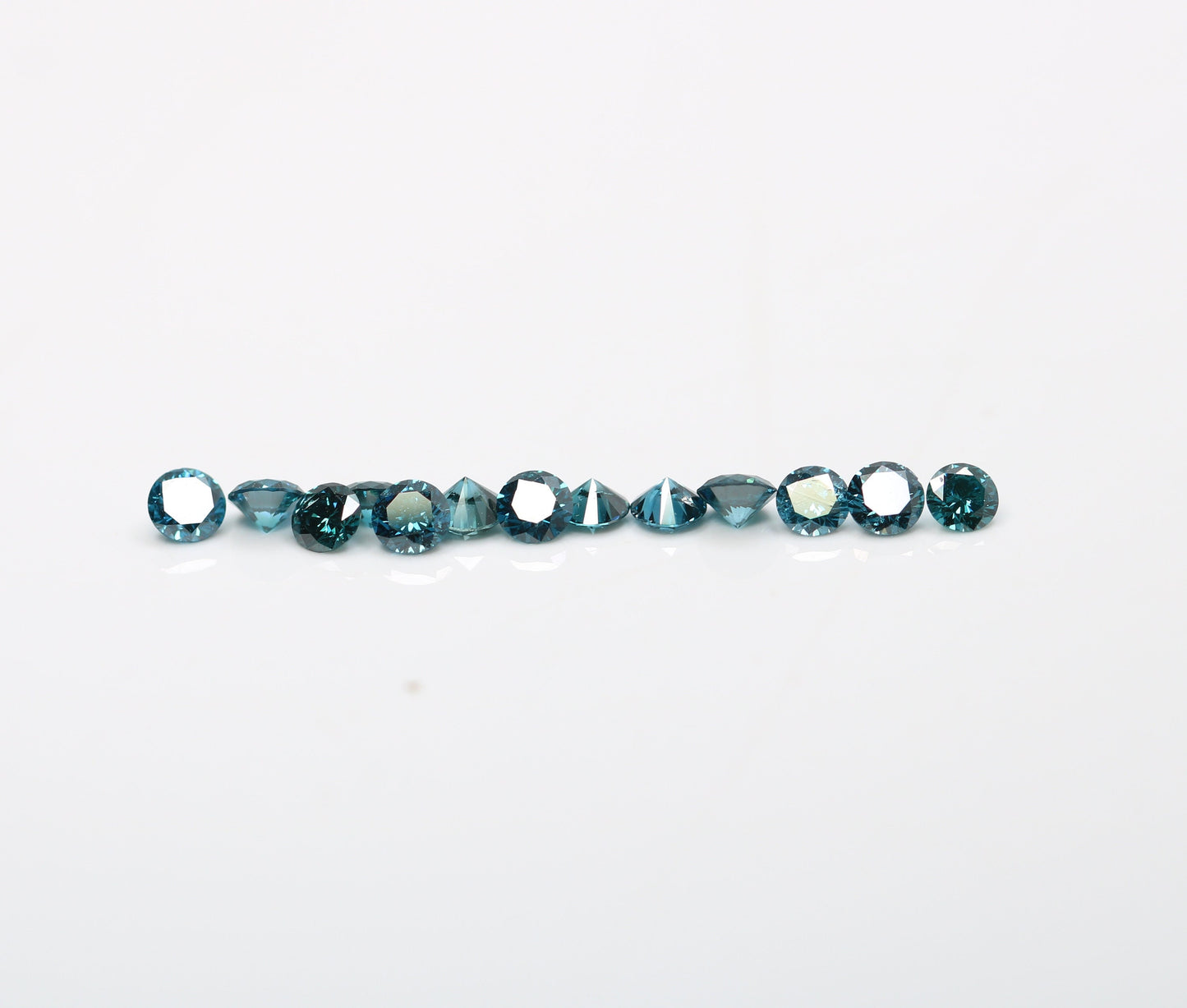 0.96 CT Fancy Blue Round Brilliant Cut Rustic Diamond |Ideal for Engagement Rings, Blue Halo Settings,and Earrings |Perfect Anniversary Gift
