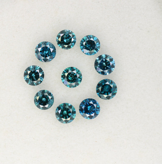 0.87 CT Fancy Blue Round Brilliant Cut Diamond | Ideal for Engagement Rings, Bezel Set Rings, and Diamond Earrings |Perfect Anniversary Gift