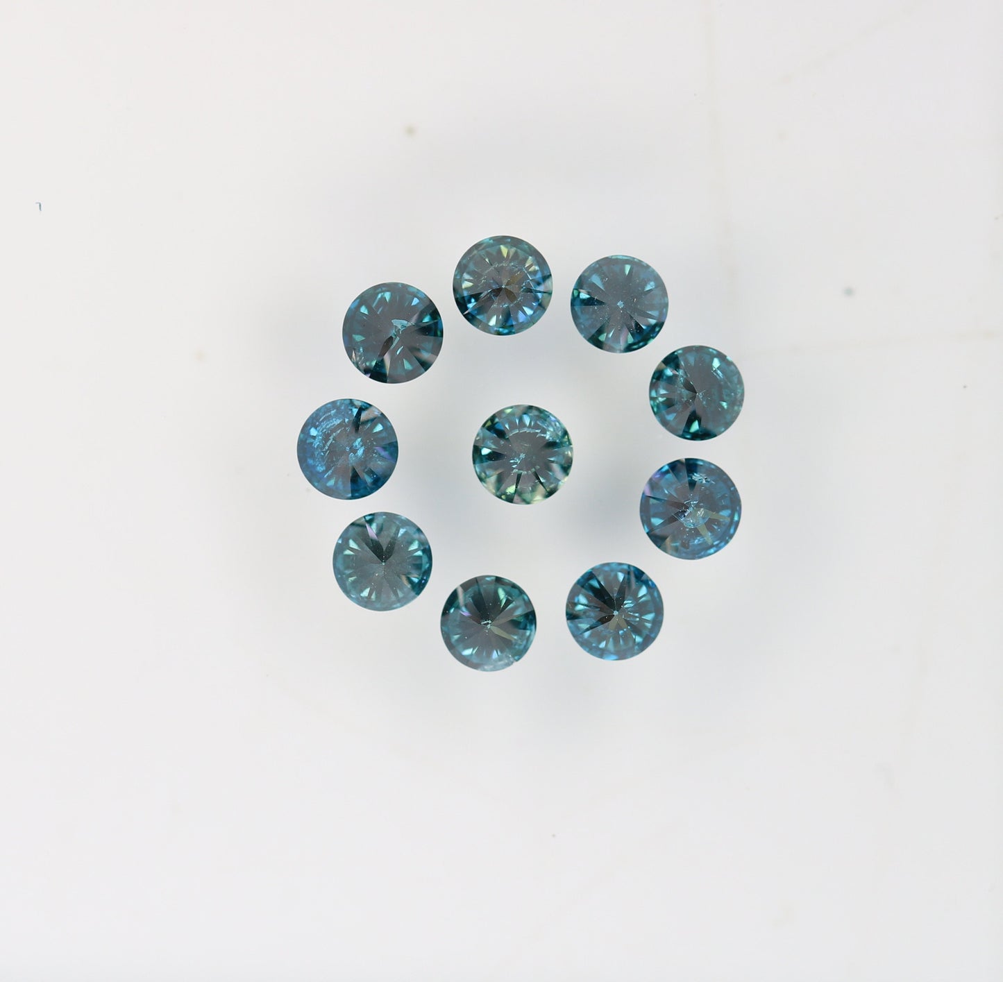 0.87 CT Fancy Blue Round Brilliant Cut Diamond | Ideal for Engagement Rings, Bezel Set Rings, and Diamond Earrings |Perfect Anniversary Gift