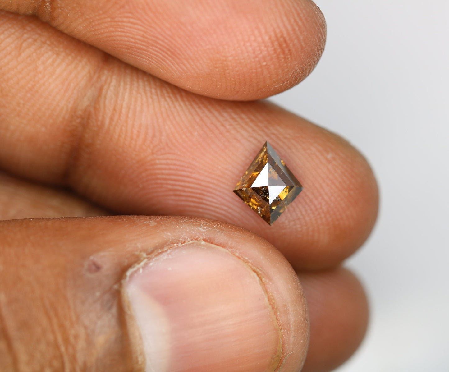 1.05 CT Shape Salt and Pepper Kite Shape - Natural Kite shape Loose Diamond -For 14k Gold Jewelry - Christmas Gift - LABORDAY Offer