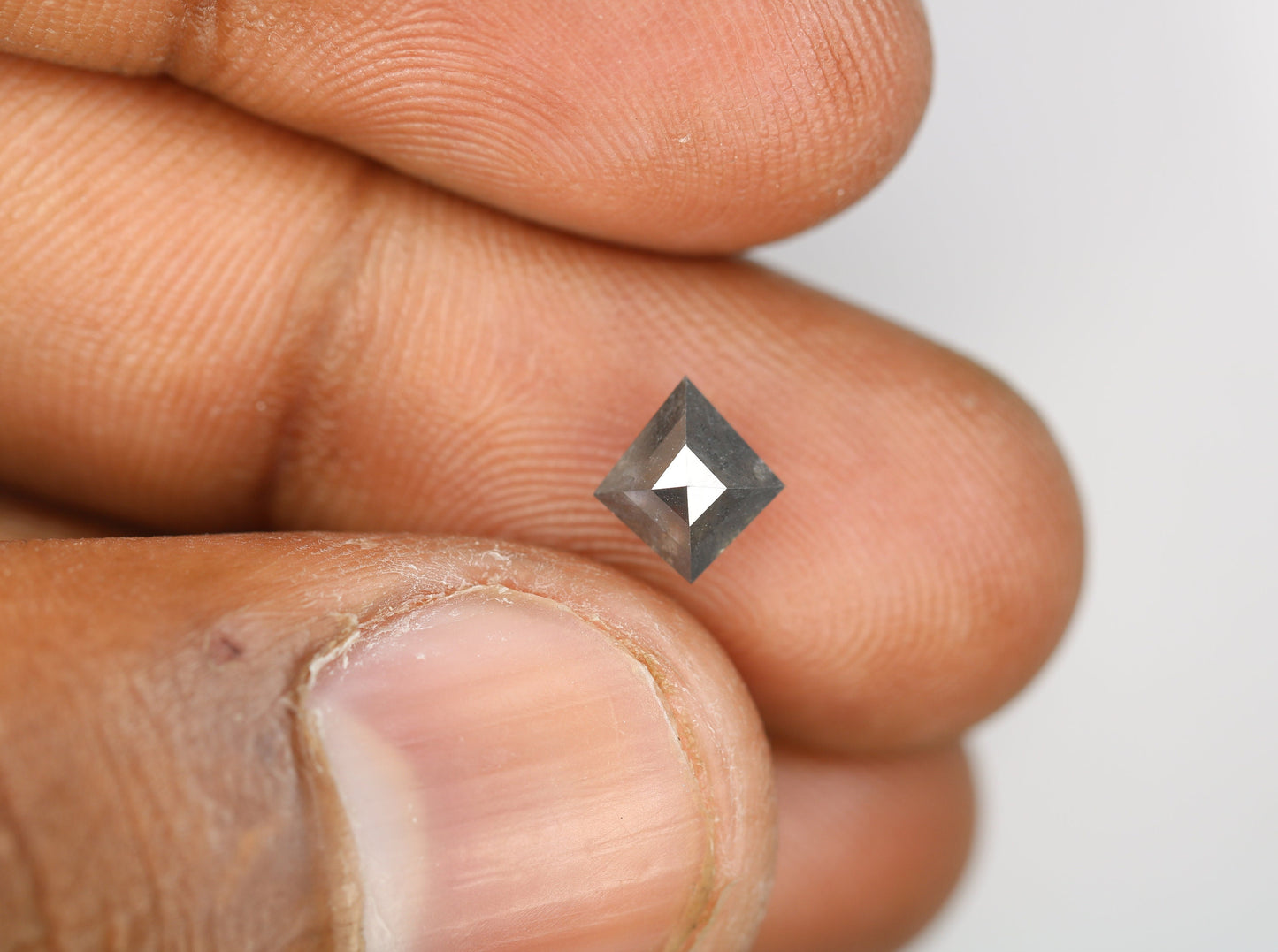 1.18 CT Shape Salt and Pepper Kite Shape - Natural Kite shape Loose Diamond -For 14k Gold Jewelry - Christmas Gift - LABORDAY Offer