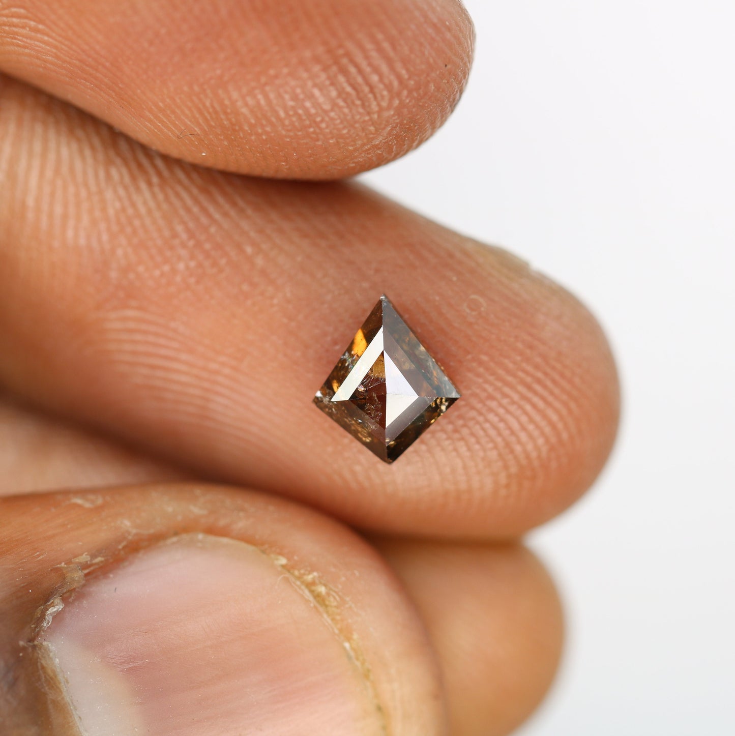 0.68 Shape Salt and Pepper Kite Shape - Natural Kite shape Loose Diamond -For 14k Gold Jewelry - Christmas Gift - LABORDAY Offer