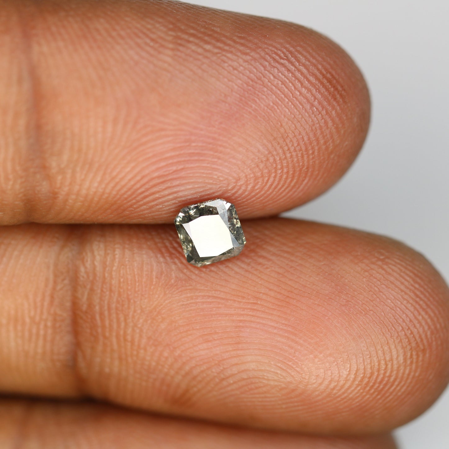 0.55 CT Emerald Cut Loose Salt & Pepper Diamond - Ideal for Wedding Rings - Labor Day Sale
