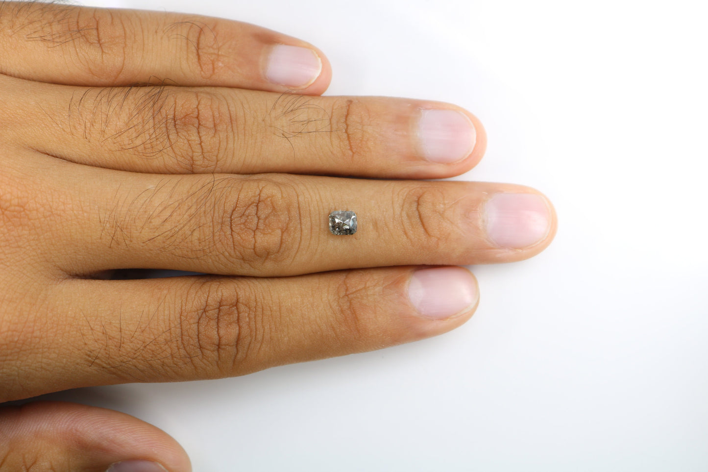 0.72 CT Emerald Cut Loose Salt & Pepper Diamond - Ideal for Custom Wedding Rings - Labor Day Sale