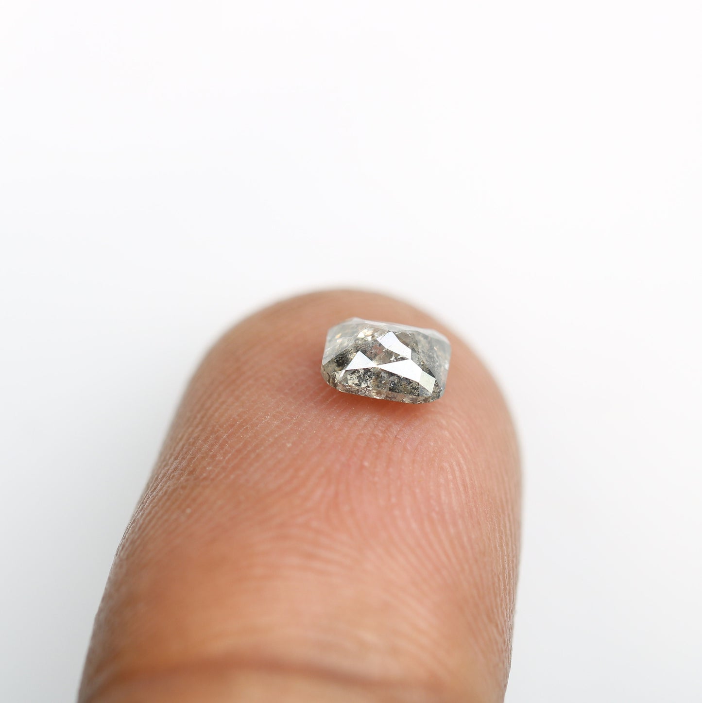 0.72 CT Emerald Cut Loose Salt & Pepper Diamond - Ideal for Custom Wedding Rings - Labor Day Sale