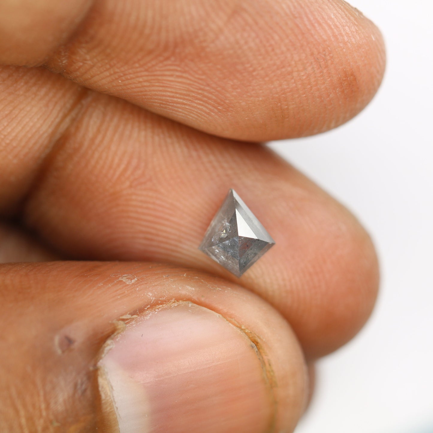 1.08 CT Shape Salt and Pepper Kite Shape - Natural Kite shape Loose Diamond -For 14k Gold Jewelry - Christmas Gift - LABORDAY Offer