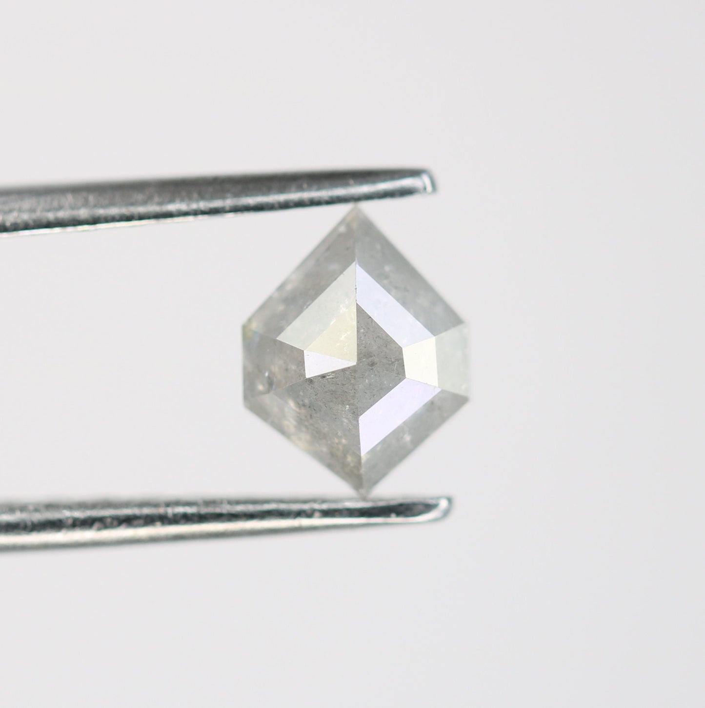 0.72 CT Geometric Shape Grey Color Diamond For Engagement Ring | Gift For Girl Friend | Gift For Wife | Anniversary Gift | Halo Set Ring