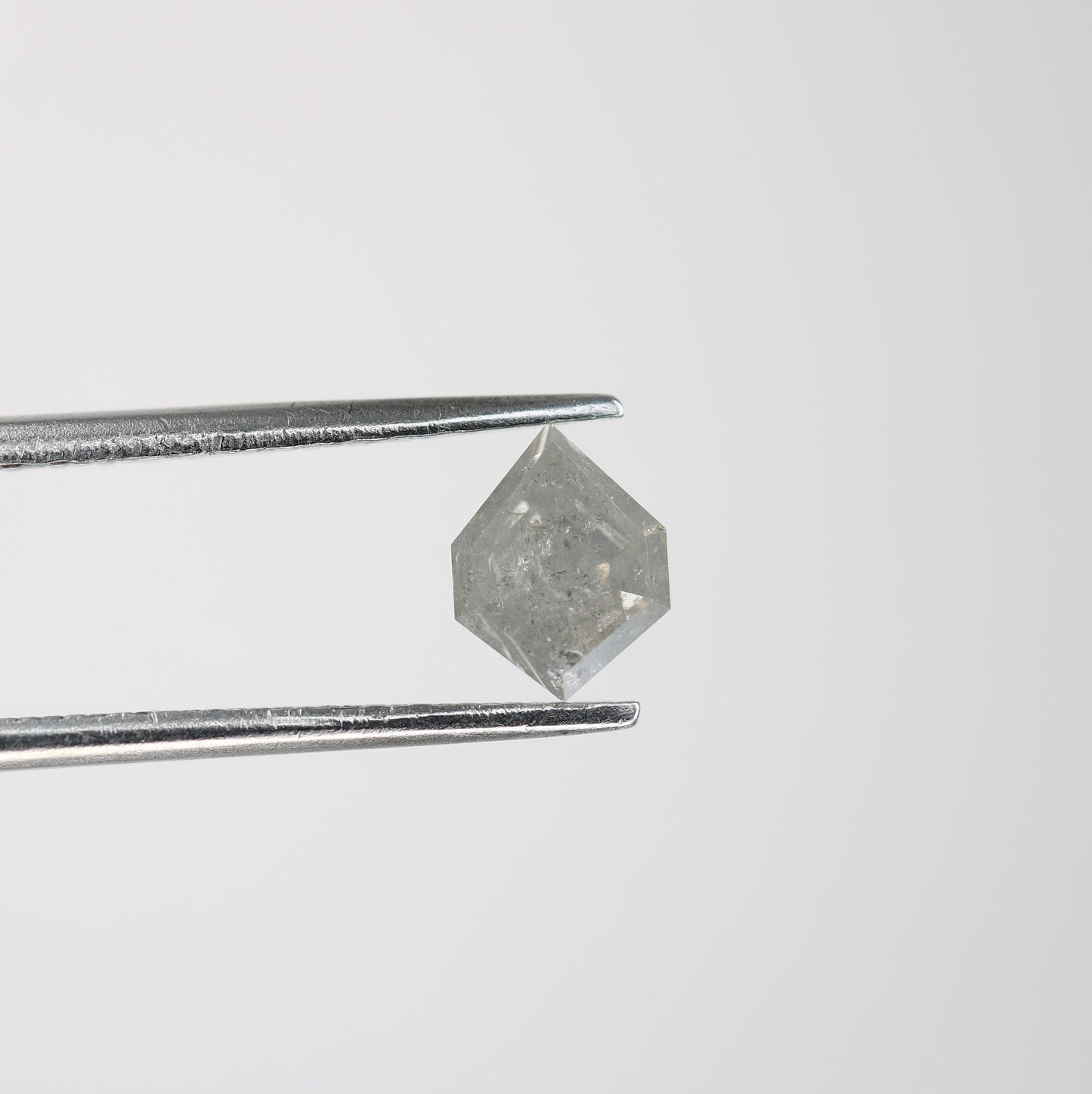 0.72 CT Geometric Shape Grey Color Diamond For Engagement Ring | Gift For Girl Friend | Gift For Wife | Anniversary Gift | Halo Set Ring