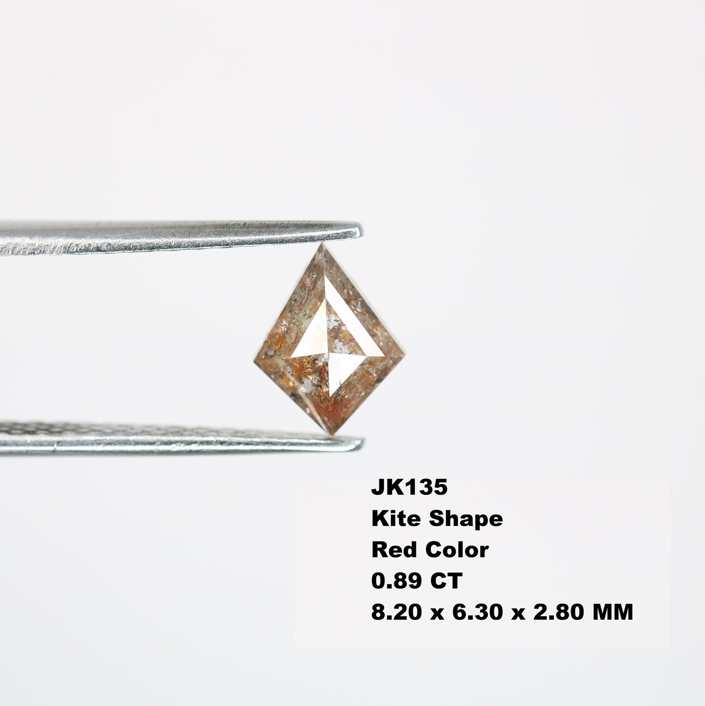 0.89 CT Shape Salt and Pepper Kite Shape - Natural Kite shape Loose Diamond -For 14k Gold Jewelry - Christmas Gift - LABORDAY Offer