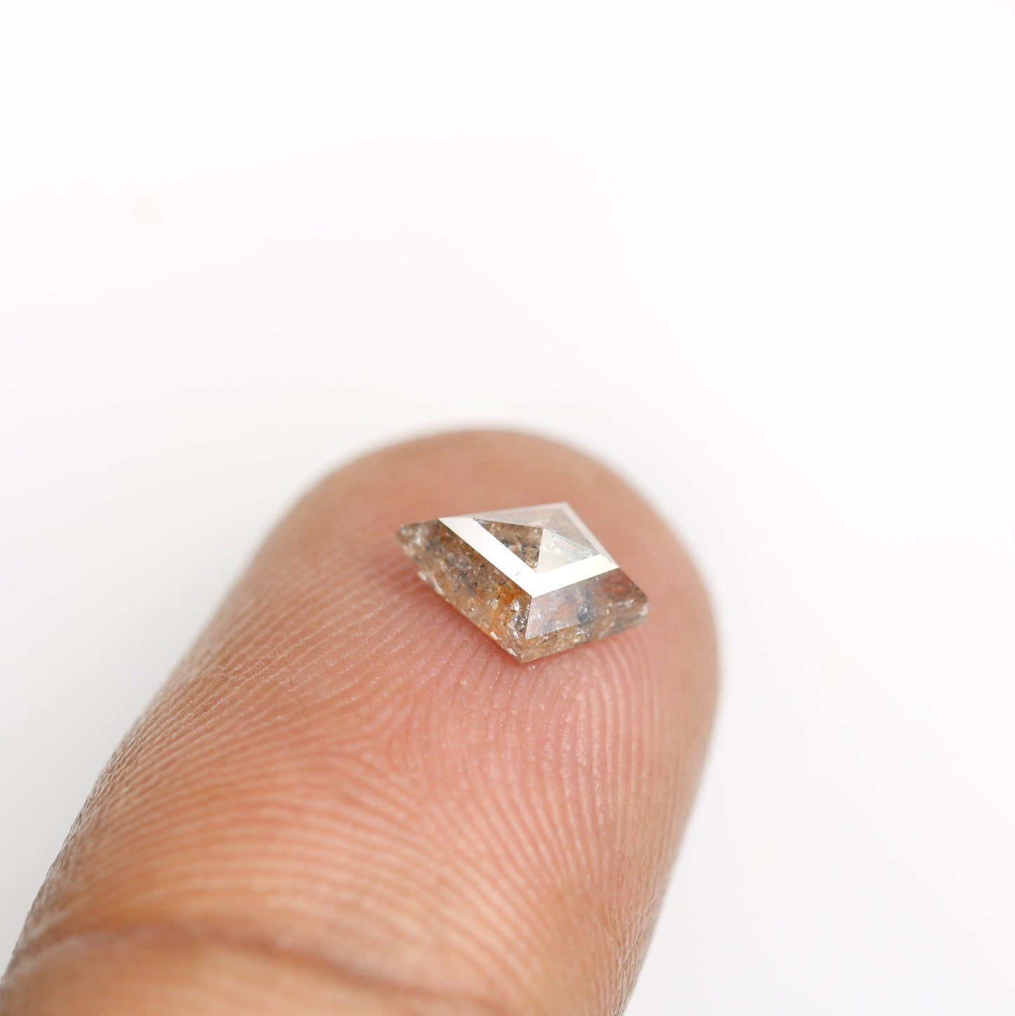 0.89 CT Shape Salt and Pepper Kite Shape - Natural Kite shape Loose Diamond -For 14k Gold Jewelry - Christmas Gift - LABORDAY Offer