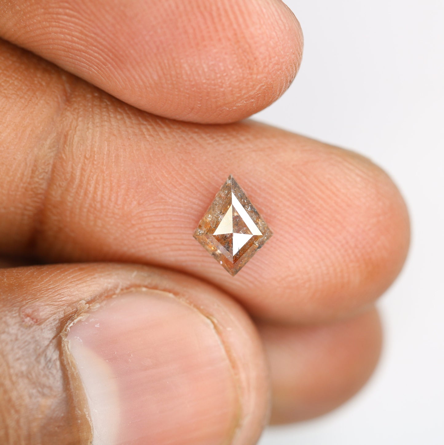 0.89 CT Shape Salt and Pepper Kite Shape - Natural Kite shape Loose Diamond -For 14k Gold Jewelry - Christmas Gift - LABORDAY Offer