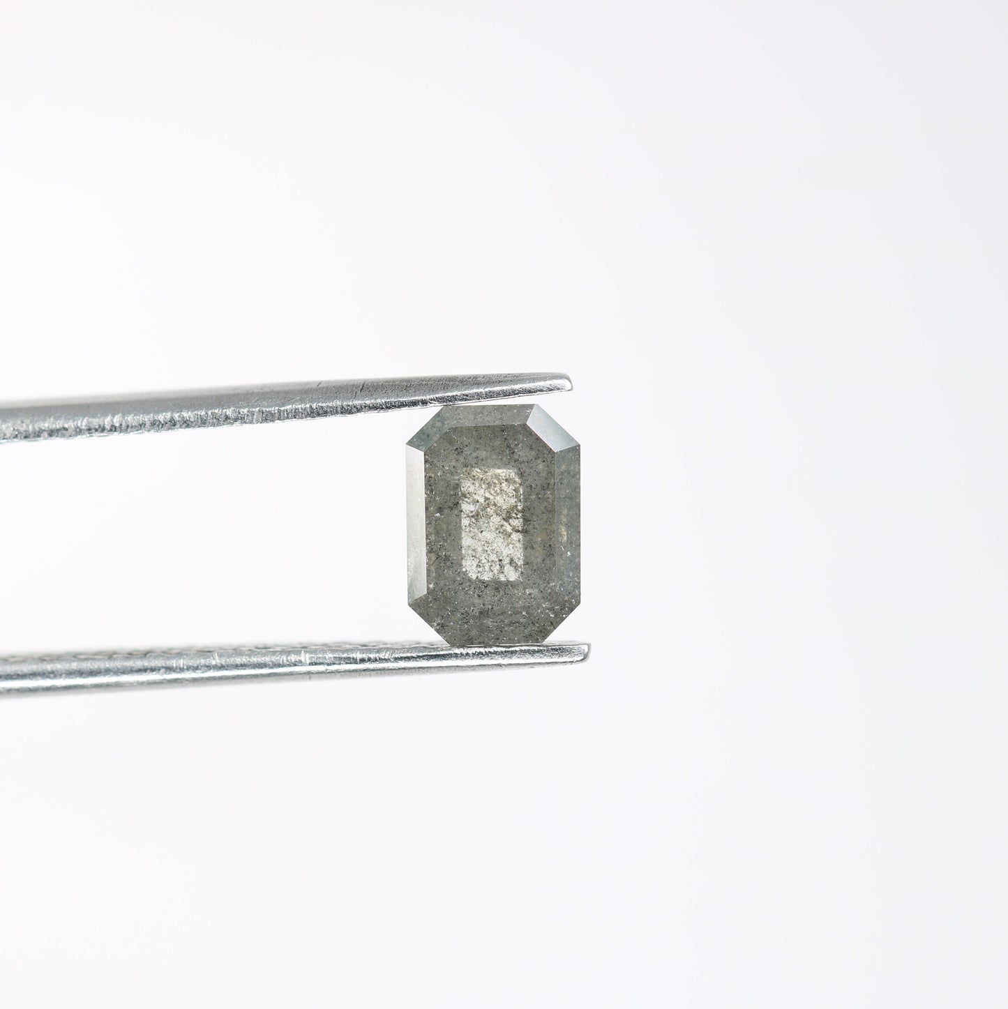 0.94 CT Emerald Cut Loose Diamond - Salt and Pepper Emerald Shape Diamond - Emerald For Wedding Ring - LABORDAY Offer - Customize Jewelry