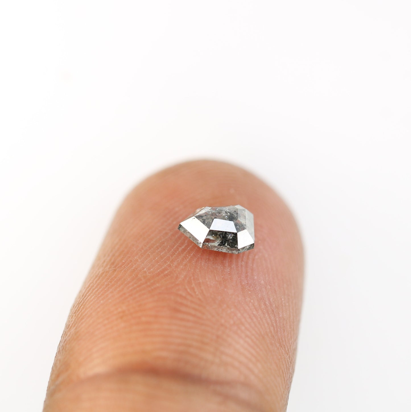 Salt and Pepper Hexagon Cut - Natural Loose Hexagon Shape -Unique Diamond for Ring - Special Gift for Her - Wholesaler of Diamond