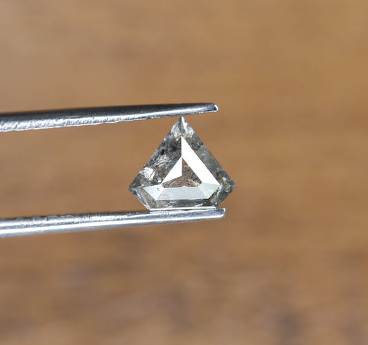 0.84 CT Natural Diamond Shape Salt and Pepper Rustic Diamond For Wedding Jewelry | Engagement Ring | Gift For Girl Friend | Birthday Gift