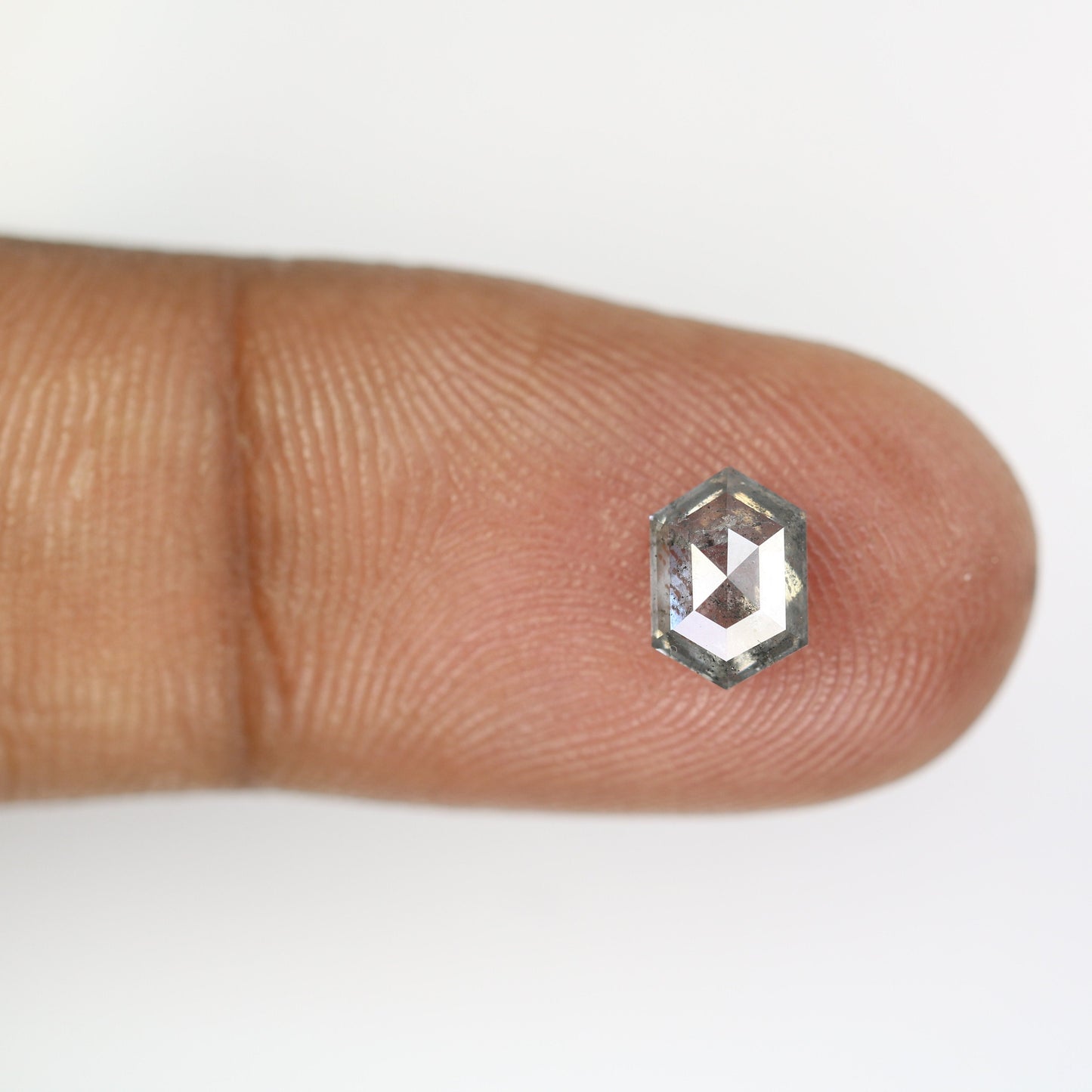 0.99 CT Salt and Pepper Hexagon Cut - Natural Loose Hexagon Shape -Unique Diamond for Ring - Special Gift for Her - Wholesaler of Diamond