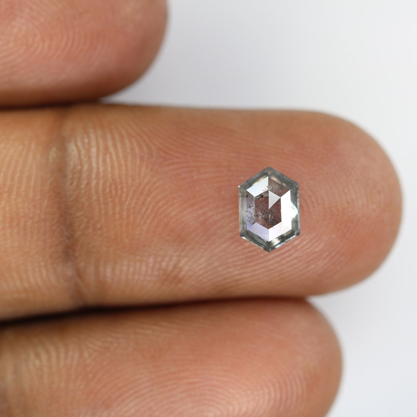 0.99 CT Salt and Pepper Hexagon Cut - Natural Loose Hexagon Shape -Unique Diamond for Ring - Special Gift for Her - Wholesaler of Diamond