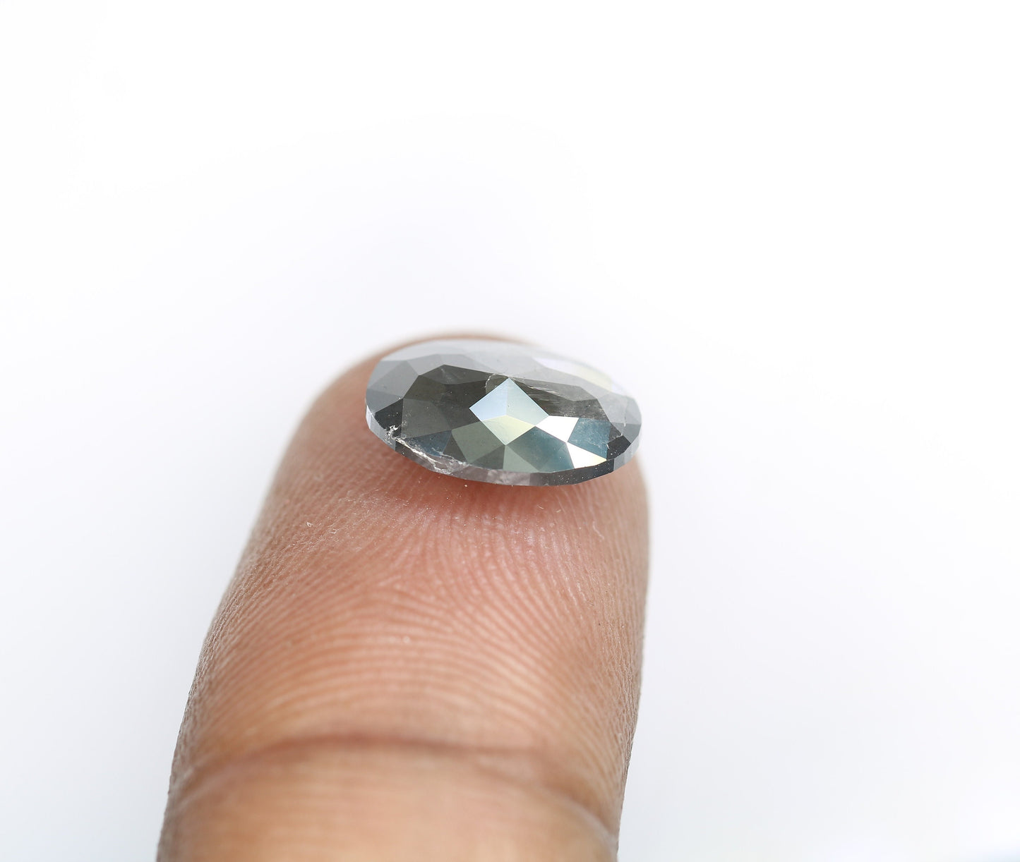 1 CT Natural Oval Salt and Pepper Rustic Diamond for Engagement Ring, Perfect Gift for Girlfriend, Sister, Anniversary