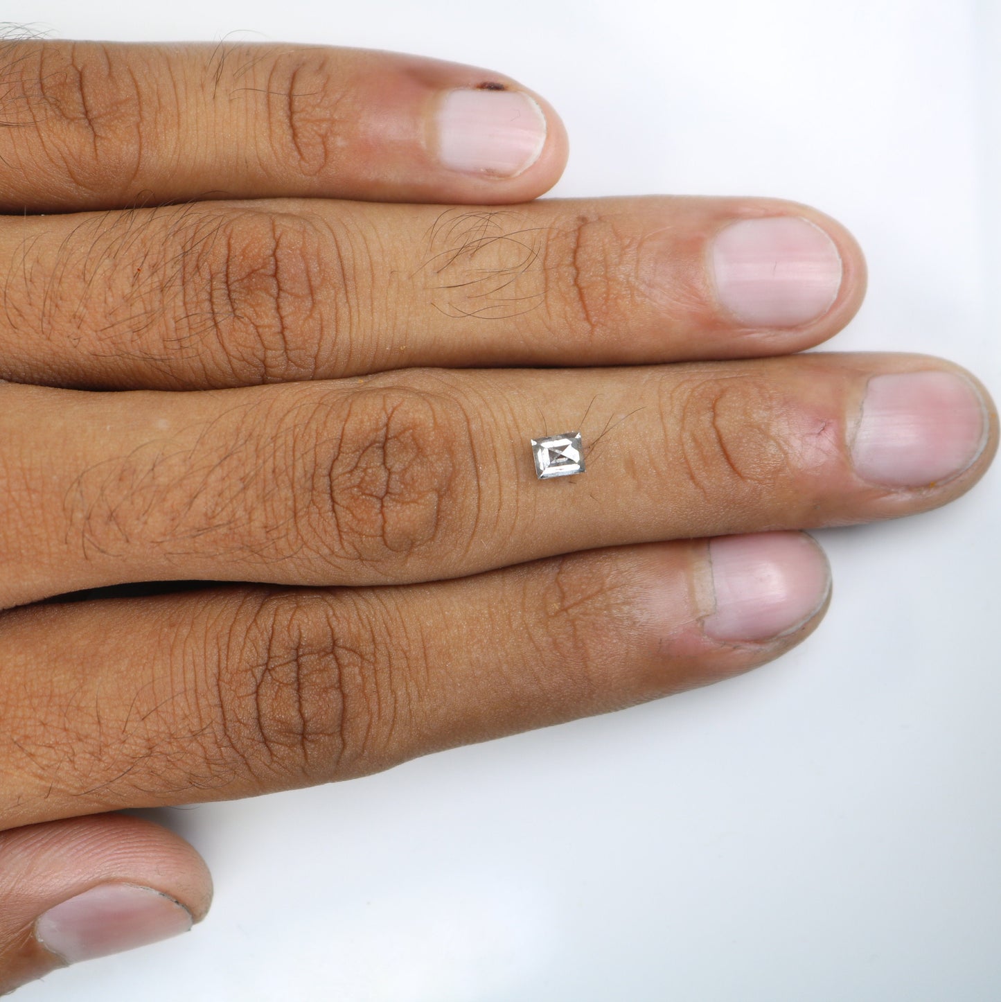 0.61 CT Elegant Salt And Pepper Square Shape Diamond For Wedding Ring | Jewellery For Multiple Occasions | Gift For Wife | Anniversary Gift