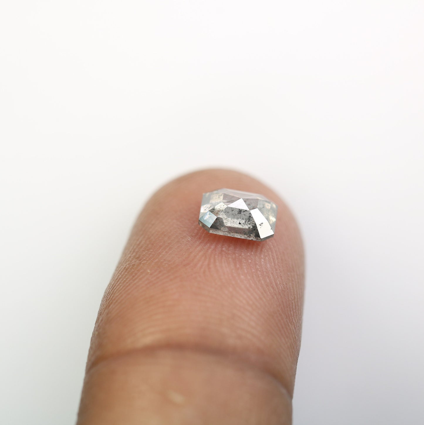 1.06 CT Emerald Cut Loose Diamond - Salt and Pepper Emerald Shape Diamond - Emerald For Wedding Ring - LABORDAY Offer - Customize Jewelry
