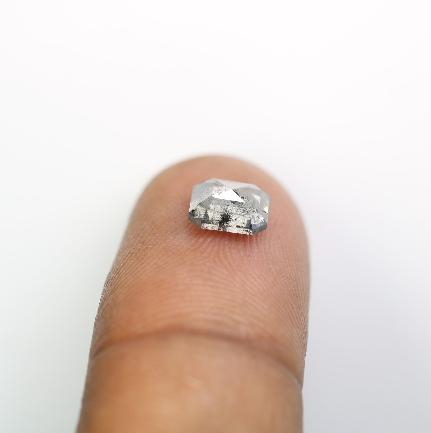 1.29 CT Emerald Cut Loose Diamond - Salt and Pepper Emerald Shape Diamond - Emerald For Wedding Ring - LABORDAY Offer - Customize Jewelry
